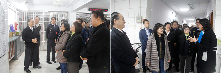 Member of the Control Yuan visited Taipei Prison to investigate the treatment of disabled inmates on 11th of March 2019.