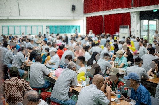 收容人進行文康活動照片